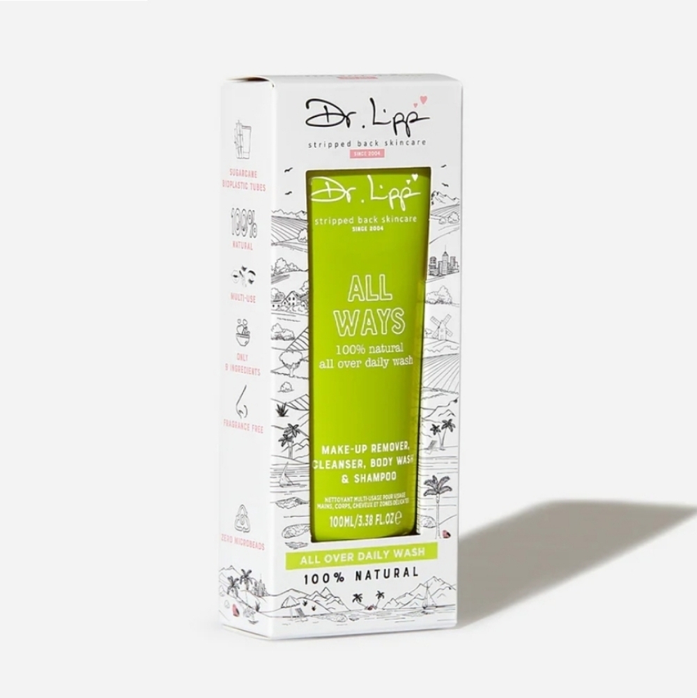 Dr. Lipp All Ways Green Daily Hair, Face, & Body Wash, 3.38oz ~ NWT
